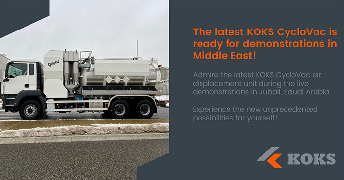Banner new KOKS CycloVac for demonstrations in the Middle East